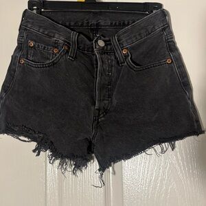 Levi's Black Jean Shorts